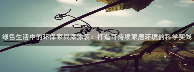 意昂5(KGAME)手机登录线路测速：绿色生活中的环保家具漆