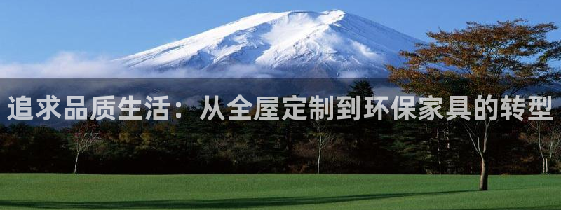 意昂5(KGAME)平台客户端：追求品质生活：从全屋定制到环